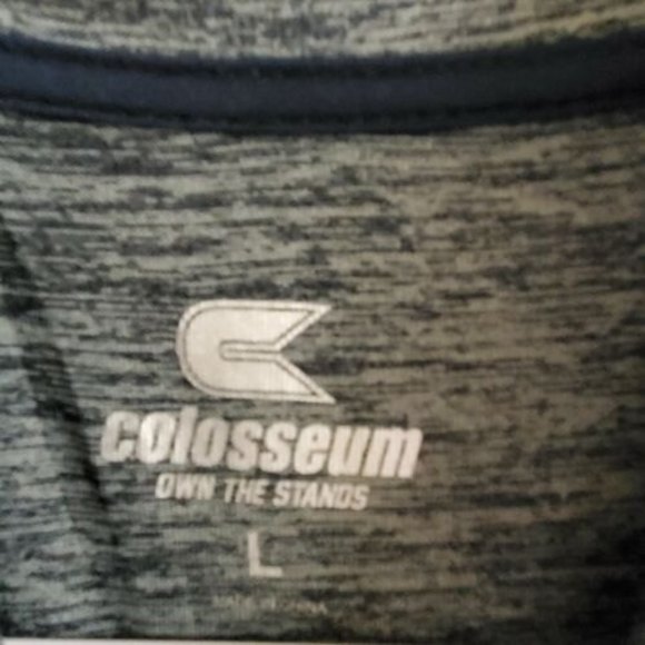 Penn State Nittany Lions Mens Polo Size Large Colosseum Own The Stands Gray SS - Picture 3 of 5